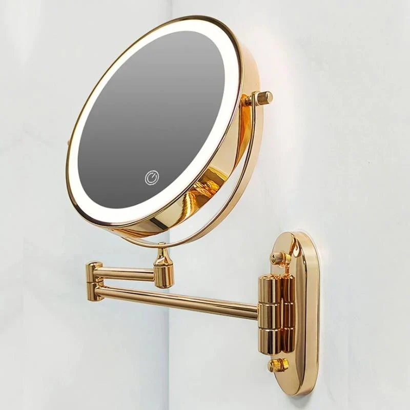 Verlichte LED Make-up Spiegel voor Badkamer & Make-up | Vergrotend & Oplaadbaar