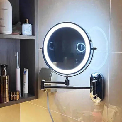 Verlichte LED Make-up Spiegel voor Badkamer & Make-up | Vergrotend & Oplaadbaar