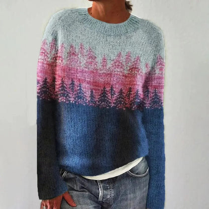 Dames Retro Trui Comfortabele Pasvorm