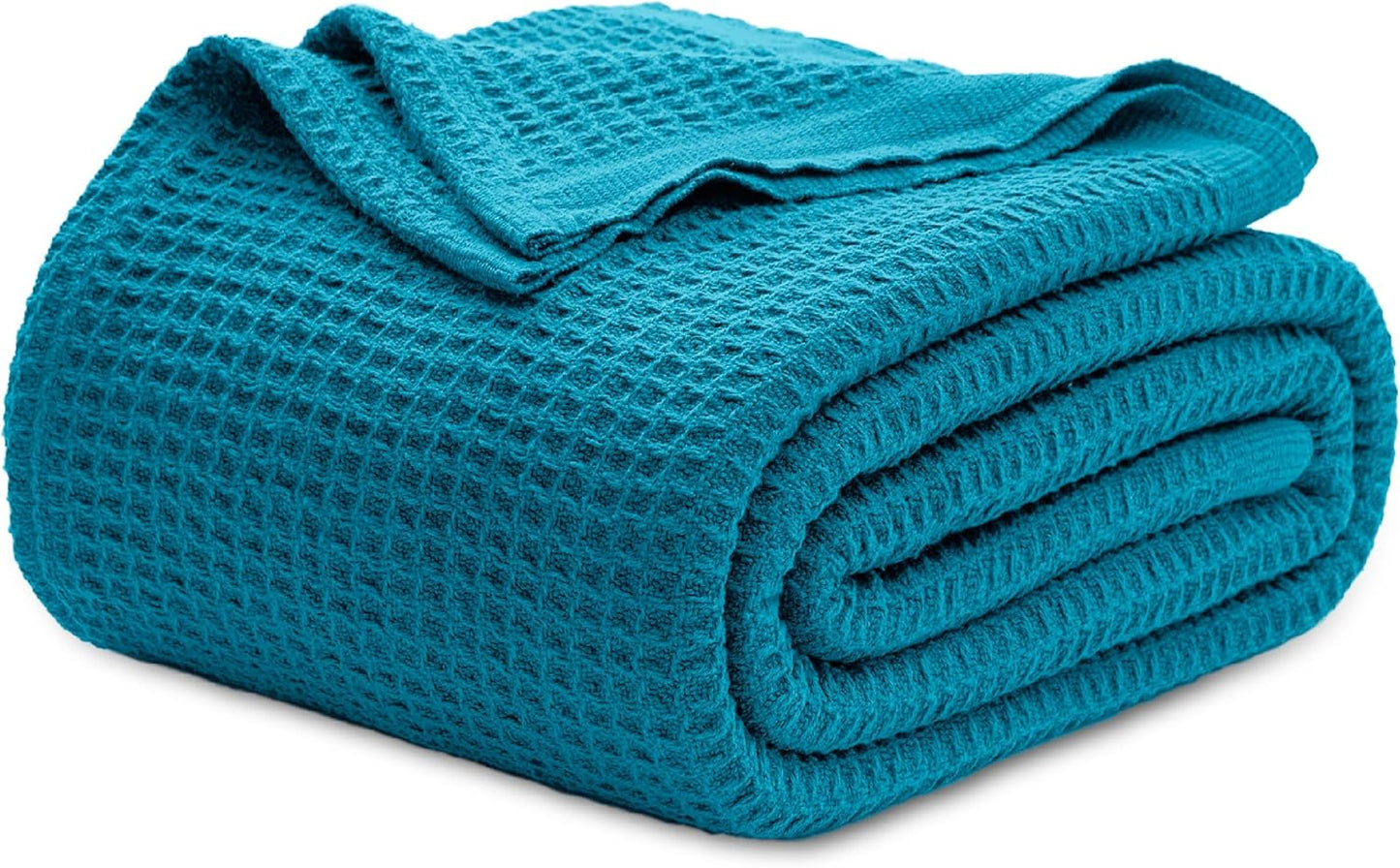 Lichtgewicht Katoenen Wafelplaid Tweepersoonsbed Zacht Ademend Deken Scandinavisch Design 90x90 cm Woonkamer