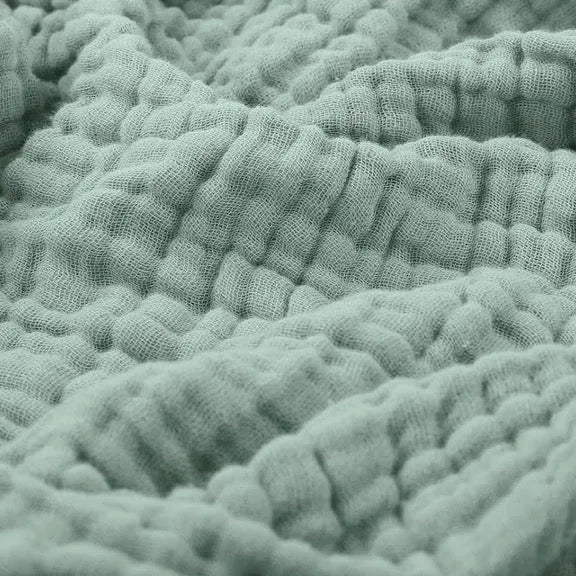 Katoenen Plaid Bank Beige Naturel Mousseline Wafelstructuur Sprei Bed Japandi Woondecoratie Scandinavisch Interieur Deken Grand Foulard
