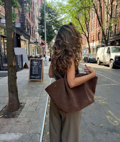 Vegan Suède Shopper Tas – Stijlvol en Praktisch voor Dagelijks Gebruik
