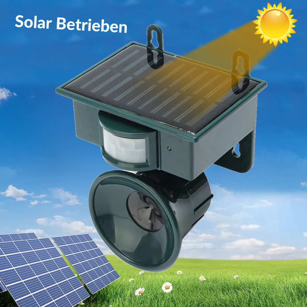 Vogelafweer Zonne-energie PIR Bewegingssensor Waterdicht Geluidsafschrikking Tuin Balkon Terras