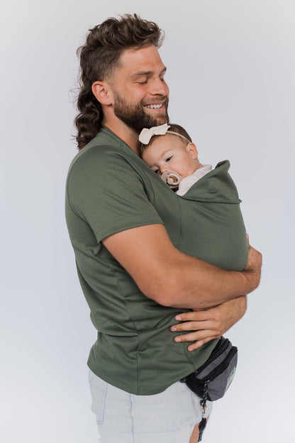 Draagshirt Baby T-Shirt met Geïntegreerde Draagdoek Handen Vrij voor Ouders