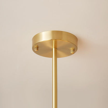 Moderne tweelaagse sputnik kroonluchter met 12 opaal glazen bollen in messing afwerking – mid century design hanglamp 90 cm