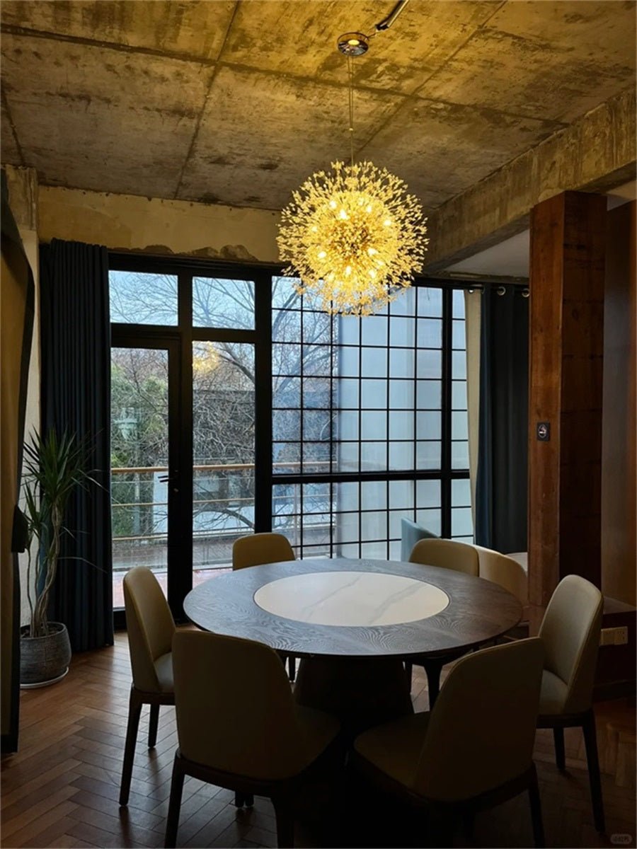 Kroonluchter Vuurwerk Sputnik 16-Lichts Kristal Messing 80cm Woonkamer Entree Dimbaar