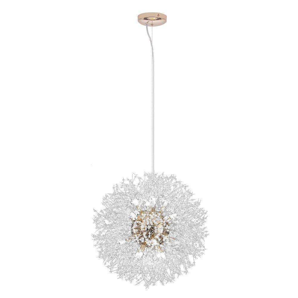 Kroonluchter Vuurwerk Sputnik 16-Lichts Kristal Messing 80cm Woonkamer Entree Dimbaar
