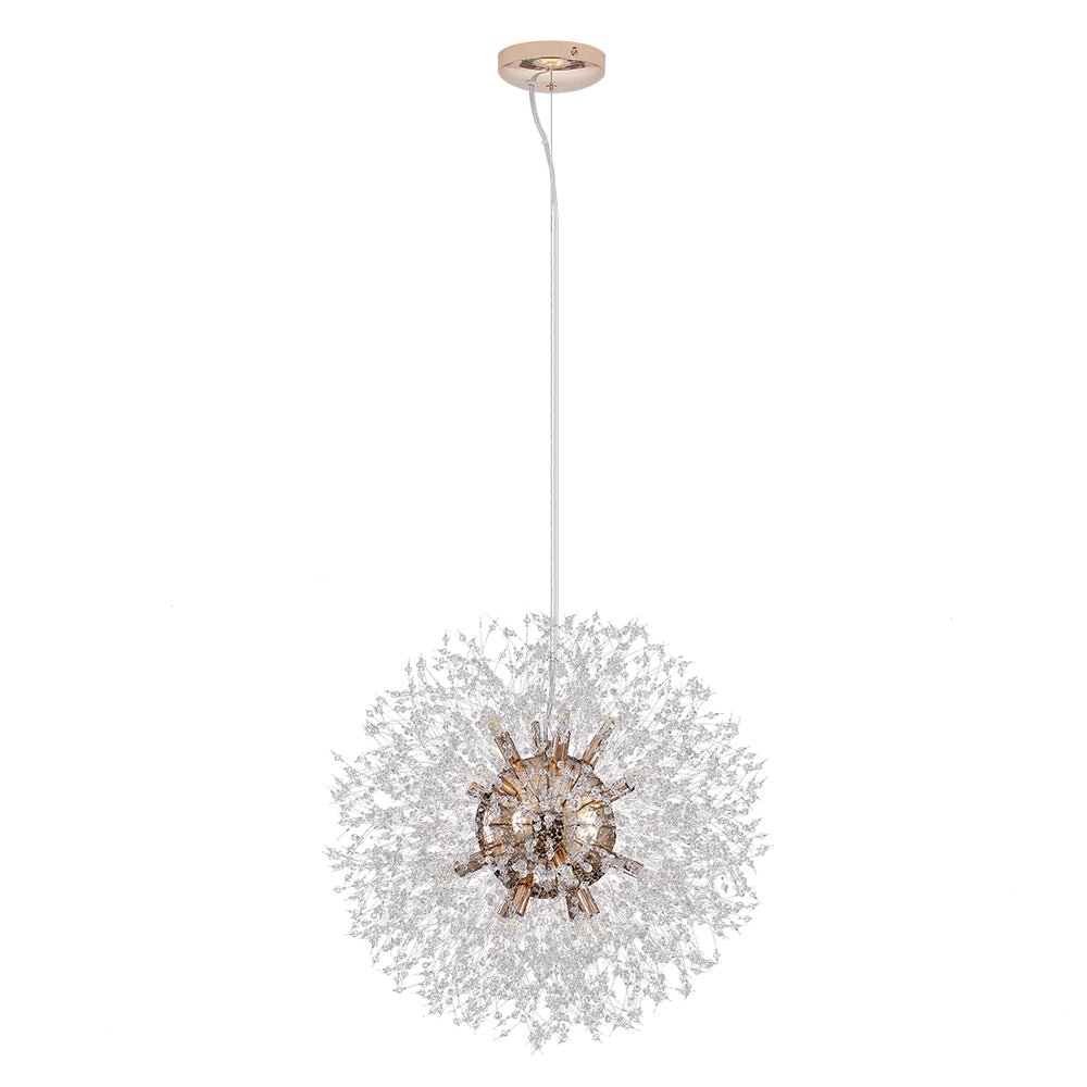 Kroonluchter Vuurwerk Sputnik 16-Lichts Kristal Messing 80cm Woonkamer Entree Dimbaar