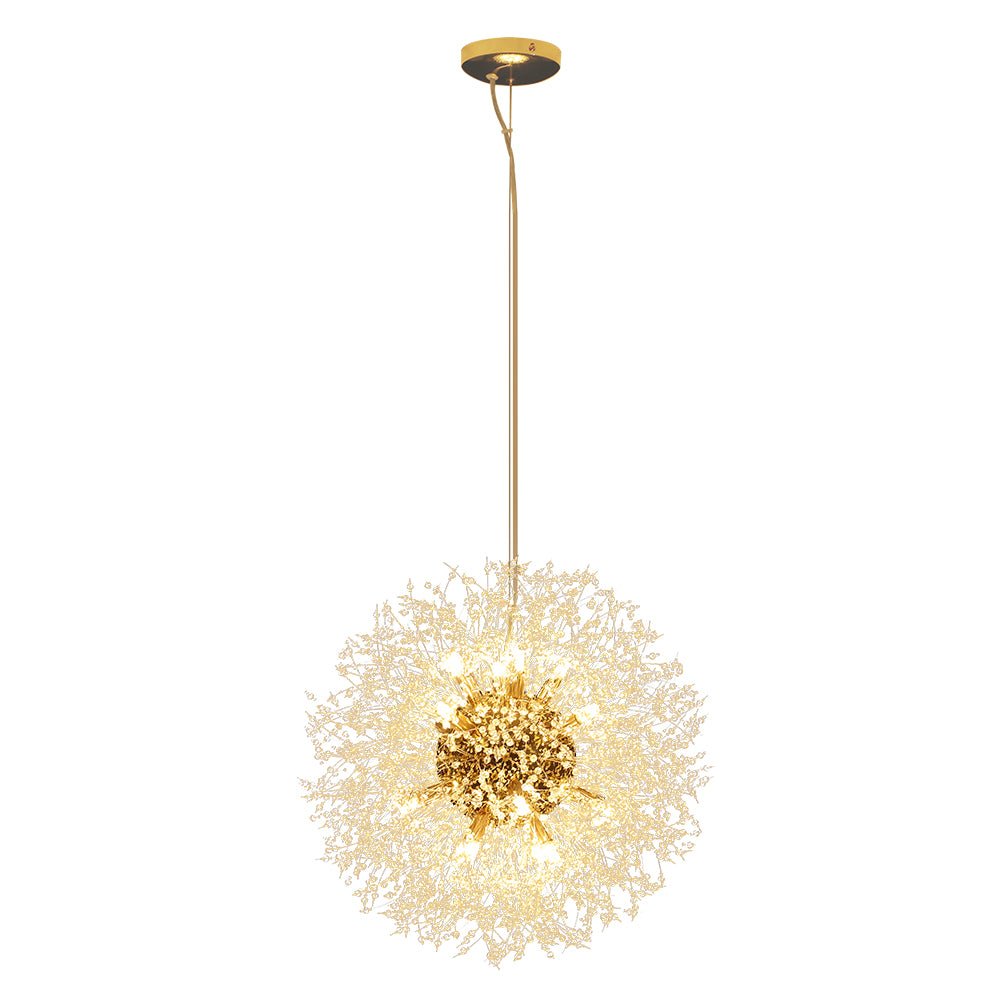 Kroonluchter Vuurwerk Sputnik 16-Lichts Kristal Messing 80cm Woonkamer Entree Dimbaar