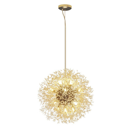 Kroonluchter Vuurwerk Sputnik 16-Lichts Kristal Messing 80cm Woonkamer Entree Dimbaar