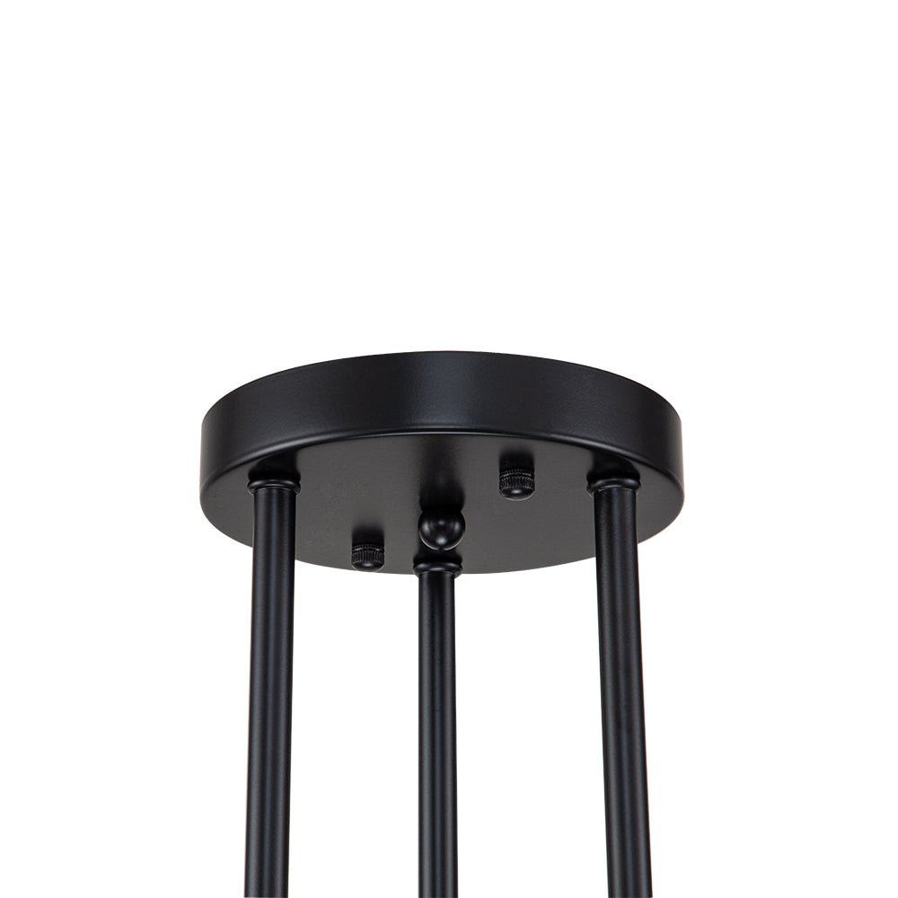 Plafondlamp Sputnik 6 of 8-Lichts Zwart Metaal 62-103cm Retro Modern Woonkamer Dimbaar