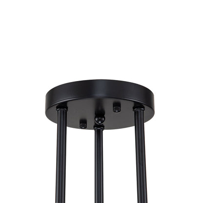 Plafondlamp Sputnik 6 of 8-Lichts Zwart Metaal 62-103cm Retro Modern Woonkamer Dimbaar