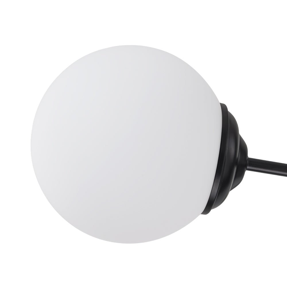 Moderne sputnik kroonluchter met opaal glazen bollen in goud of zwart – dimbare design hanglamp 6 8 of 12 lichtpunten