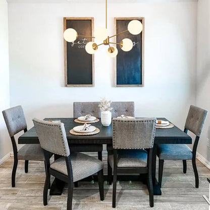 Moderne sputnik kroonluchter met opaal glazen bollen in goud of zwart – dimbare design hanglamp 6 8 of 12 lichtpunten