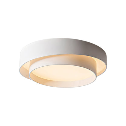 LED Plafondlamp Rond Concentric Rings Metaal Wit Grijs Zwart 39cm Modern