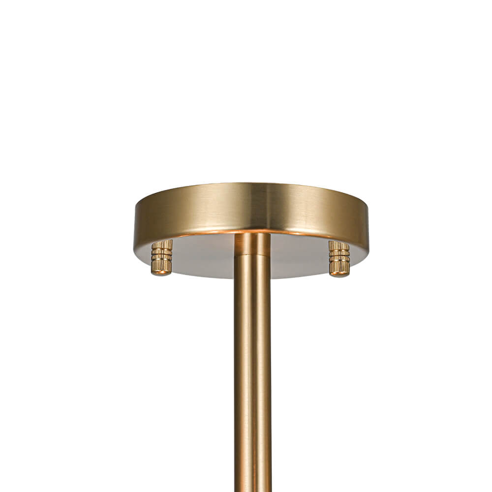 Plafondlamp Kristal Drum 4-Lichts Chroom Messing Dimbaar 38cm Woonkamer Glamour