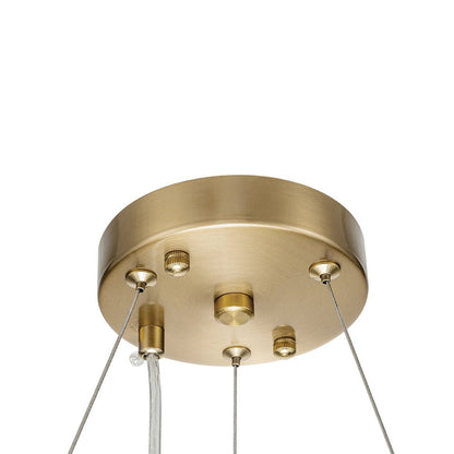 Kristallen Kroonluchter Rond 6-Lichts Metaal Chroom Zwart Messing 50cm Plafondlamp