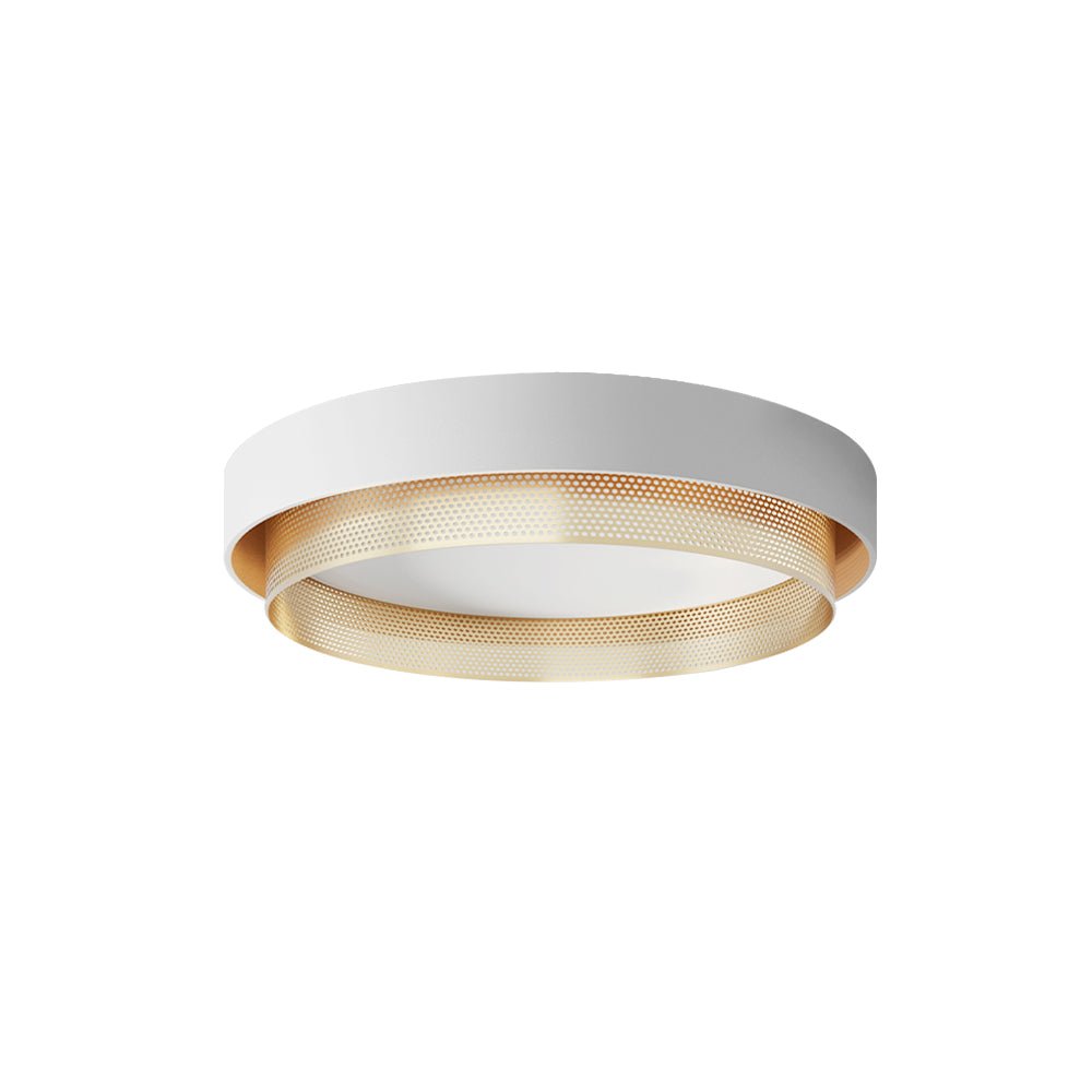 Plafondlamp LED Rond Hol Design 30W Wit Zwart 50cm Woonkamer Badkamer Minimalistisch