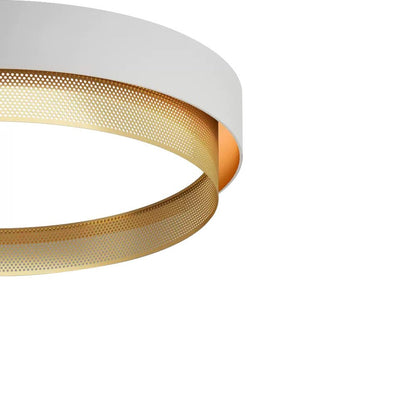 Plafondlamp LED Rond Hol Design 30W Wit Zwart 50cm Woonkamer Badkamer Minimalistisch