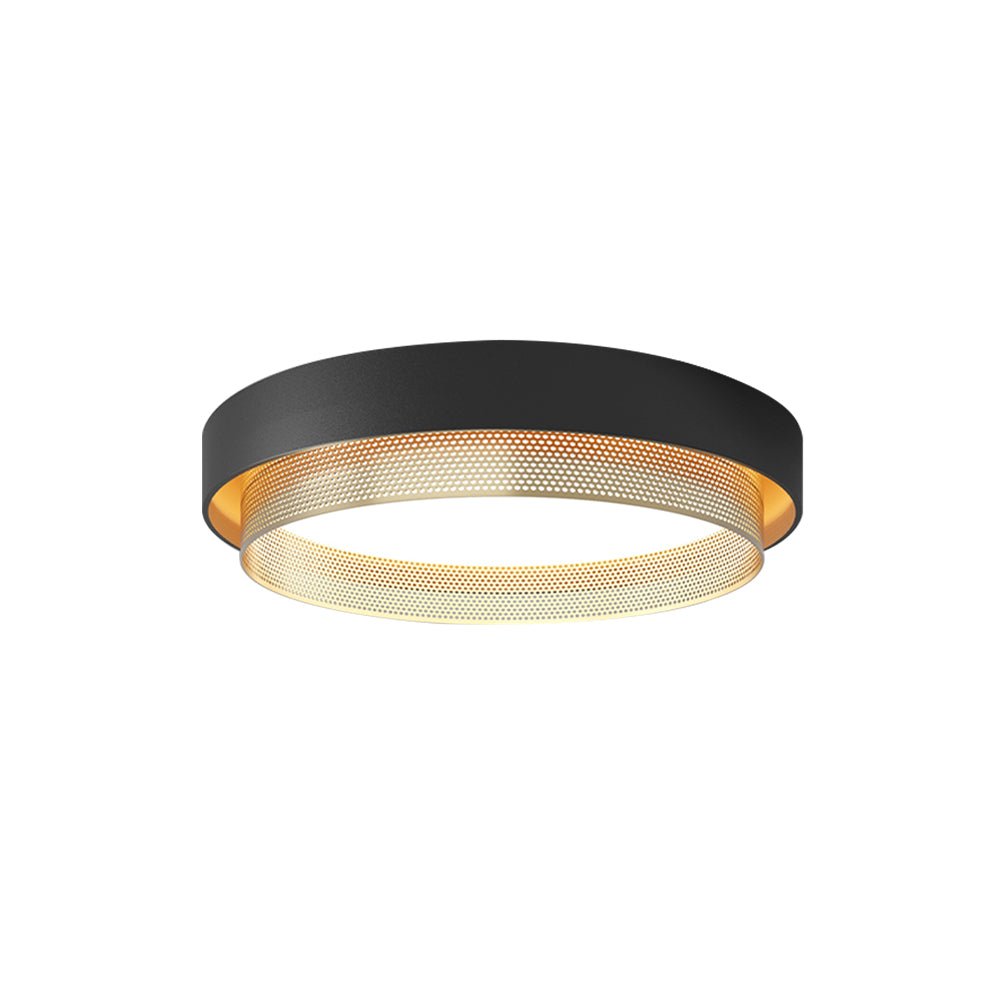 Plafondlamp LED Rond Hol Design 30W Wit Zwart 50cm Woonkamer Badkamer Minimalistisch