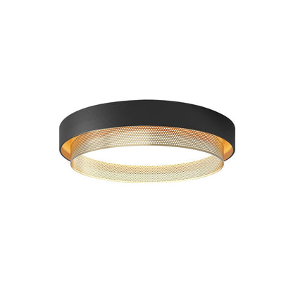Plafondlamp LED Rond Hol Design 30W Wit Zwart 50cm Woonkamer Badkamer Minimalistisch