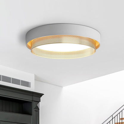 Plafondlamp LED Rond Hol Design 30W Wit Zwart 50cm Woonkamer Badkamer Minimalistisch