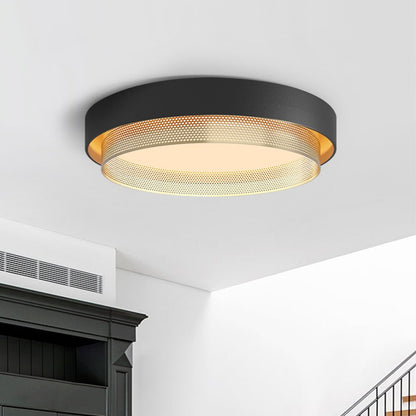 Plafondlamp LED Rond Hol Design 30W Wit Zwart 50cm Woonkamer Badkamer Minimalistisch