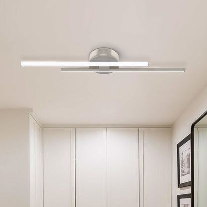 Plafondlamp LED Strip 12W Koel Wit Zwart Messing Nikkel 60-80cm Keuken Modern