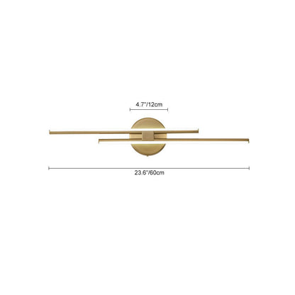 Plafondlamp LED Strip 12W Koel Wit Zwart Messing Nikkel 60-80cm Keuken Modern