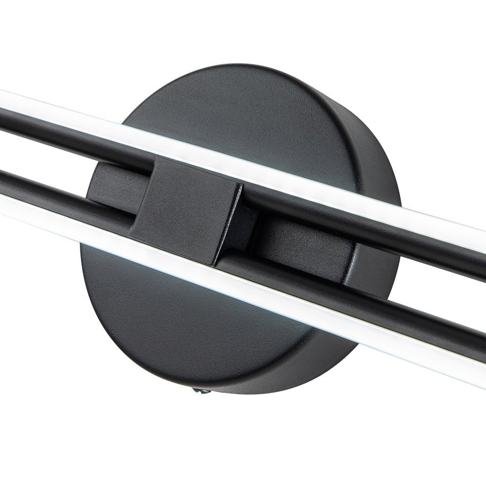 Plafondlamp LED Strip 12W Koel Wit Zwart Messing Nikkel 60-80cm Keuken Modern
