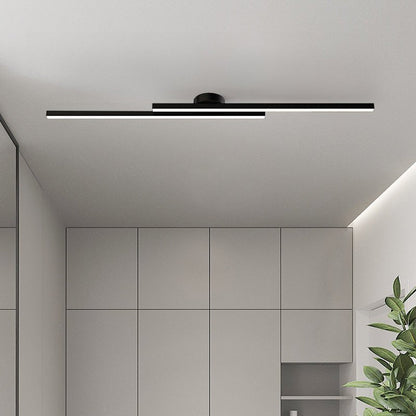 Moderne zwarte LED wandlamp met dubbele lichtstrip – minimalistische badkamer en hal verlichting 90 cm