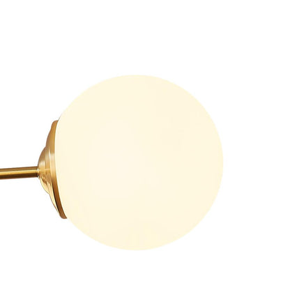 Moderne sputnik kroonluchter met opaal glazen bollen in goud of zwart – dimbare design hanglamp 6 8 of 12 lichtpunten