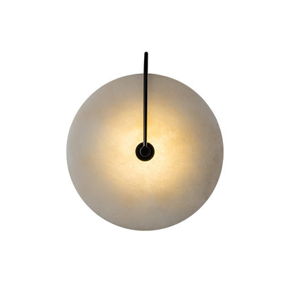 Wandlamp Marmer Rond LED 5W Zwart Wit 25cm Slaapkamer Hal Woonkamer Mid-Century