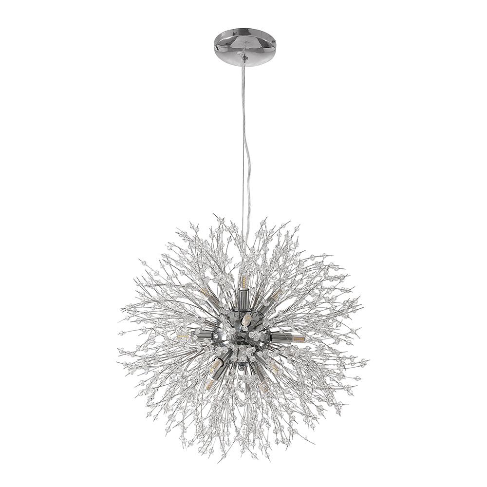 Sputnik Kroonluchter Dandelion Metaal Goud Chroom 12/16 Lichts 60cm Plafondlamp Modern