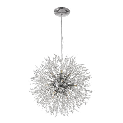 Sputnik Kroonluchter Dandelion Metaal Goud Chroom 12/16 Lichts 60cm Plafondlamp Modern