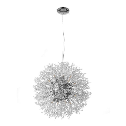 Sputnik Kroonluchter Dandelion Metaal Goud Chroom 12/16 Lichts 60cm Plafondlamp Modern