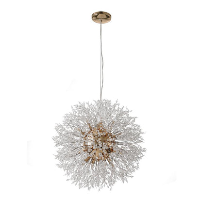 Sputnik Kroonluchter Dandelion Metaal Goud Chroom 12/16 Lichts 60cm Plafondlamp Modern