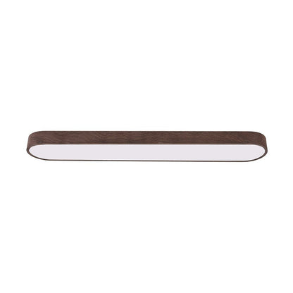 Plafondlamp Ovaal LED Houtlook Metaal 65-90cm Warm Wit Koel Wit Woonkamer Slaapkamer