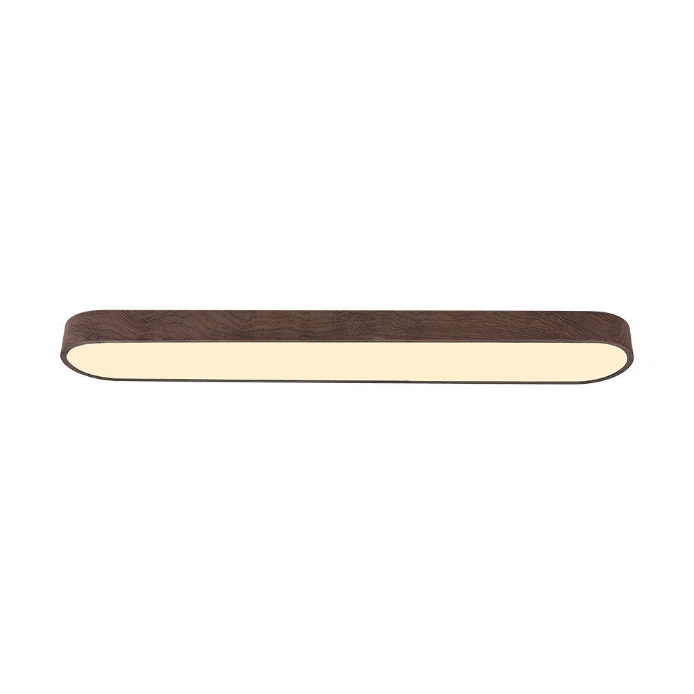 Plafondlamp Ovaal LED Houtlook Metaal 65-90cm Warm Wit Koel Wit Woonkamer Slaapkamer