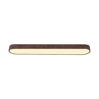 Plafondlamp Ovaal LED Houtlook Metaal 65-90cm Warm Wit Koel Wit Woonkamer Slaapkamer