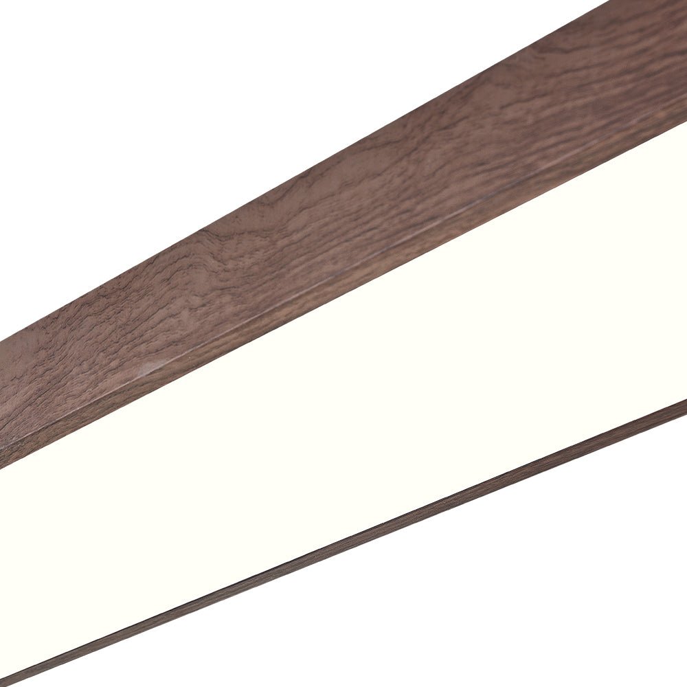 Plafondlamp Ovaal LED Houtlook Metaal 65-90cm Warm Wit Koel Wit Woonkamer Slaapkamer