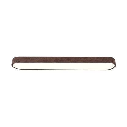 Plafondlamp Ovaal LED Houtlook Metaal 65-90cm Warm Wit Koel Wit Woonkamer Slaapkamer