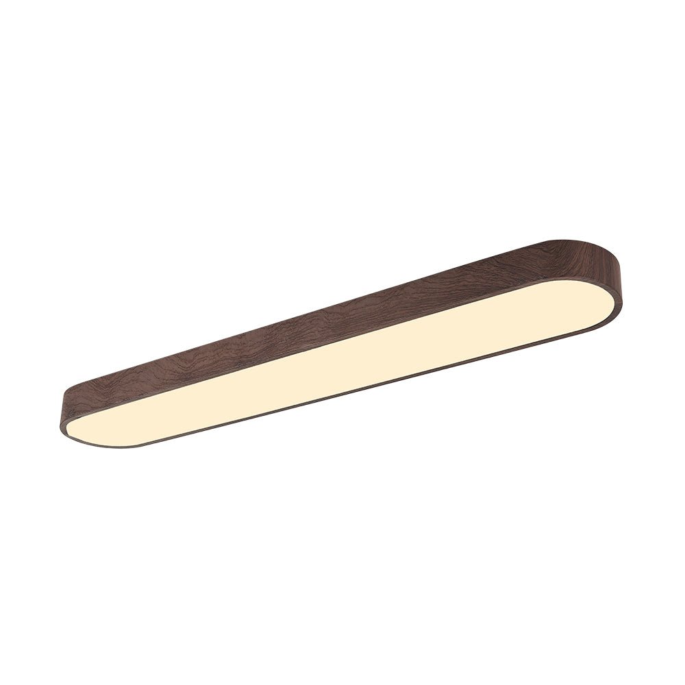 Plafondlamp Ovaal LED Houtlook Metaal 65-90cm Warm Wit Koel Wit Woonkamer Slaapkamer