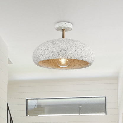 Plafondlamp Wabi-Sabi Koepel Nordic Gespikkeld Dimbaar Wit Geel Rood 35cm Woonkamer
