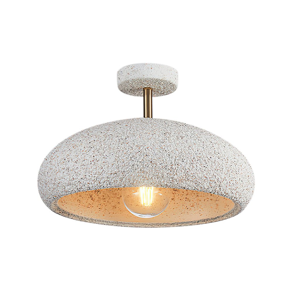 Plafondlamp Wabi-Sabi Koepel Nordic Gespikkeld Dimbaar Wit Geel Rood 35cm Woonkamer