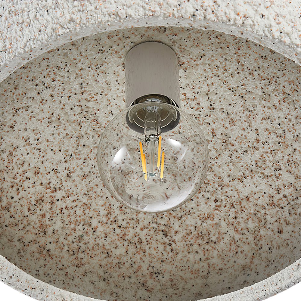 Plafondlamp Wabi-Sabi Koepel Nordic Gespikkeld Dimbaar Wit Geel Rood 35cm Woonkamer