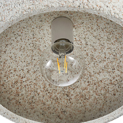 Plafondlamp Wabi-Sabi Koepel Nordic Gespikkeld Dimbaar Wit Geel Rood 35cm Woonkamer