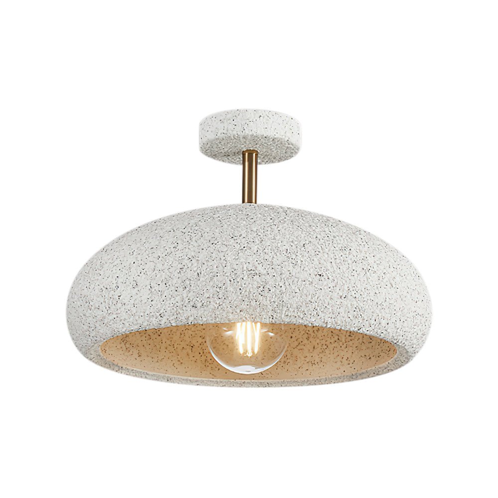 Plafondlamp Wabi-Sabi Koepel Nordic Gespikkeld Dimbaar Wit Geel Rood 35cm Woonkamer