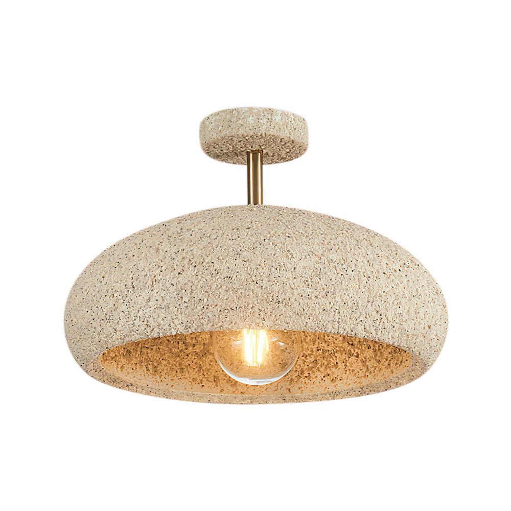 Plafondlamp Wabi-Sabi Koepel Nordic Gespikkeld Dimbaar Wit Geel Rood 35cm Woonkamer