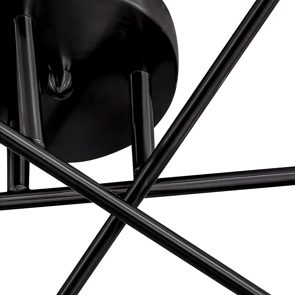 Messing sputnik plafondlamp met 6 lichtpunten – semi flush design voor lage plafonds 60 cm